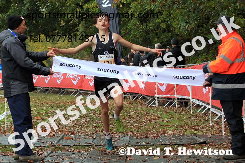 Mens Under-17s, 2022 National Cross Country Relays, Berry Hill Park, Mansfield.  Photo: David T. Hewitson/Sports for All Pics